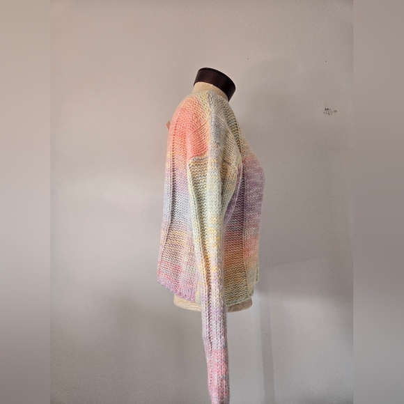 RAGA NWT Pastel Multicolor Knit Women's Sweater. Size Relaxed XS - Picture 3 of 10